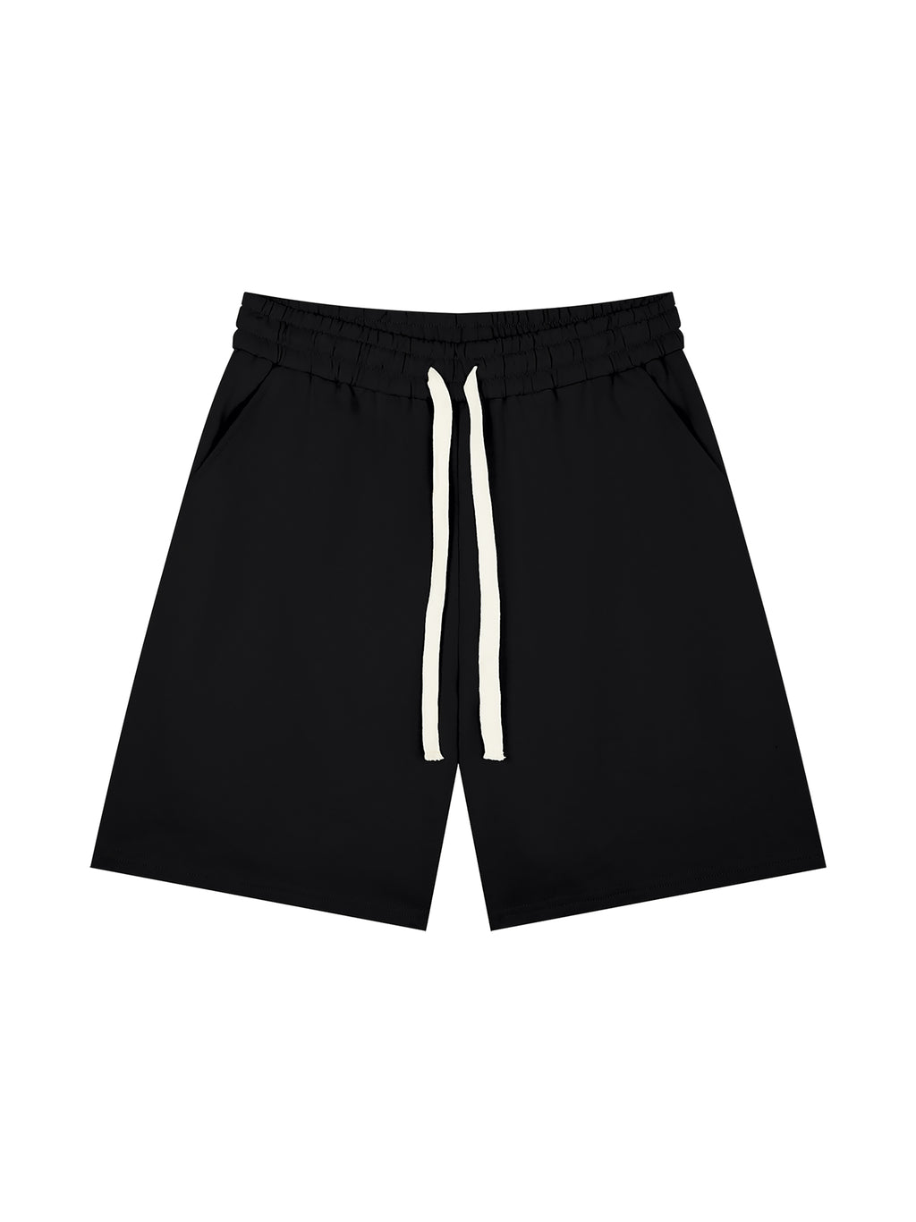 Black Cotton Shorts