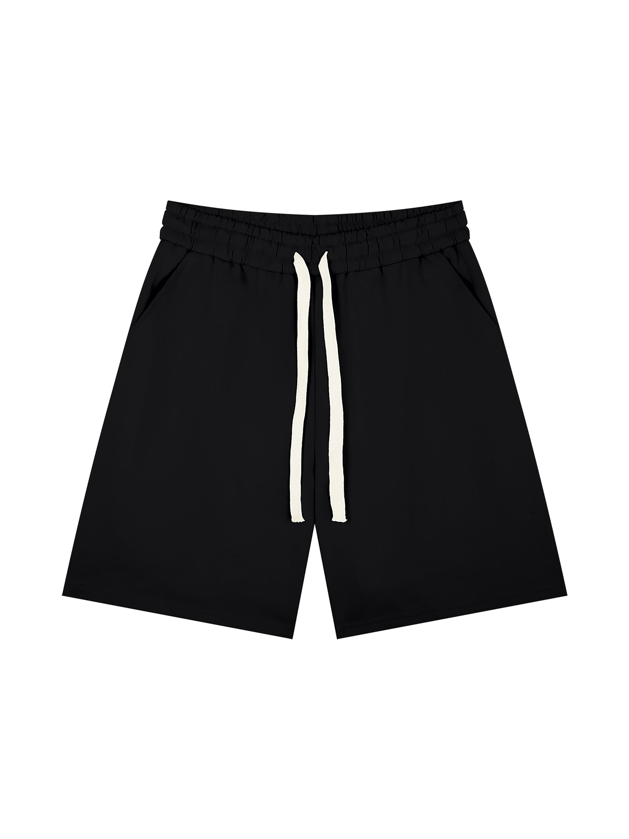 Black Cotton Shorts