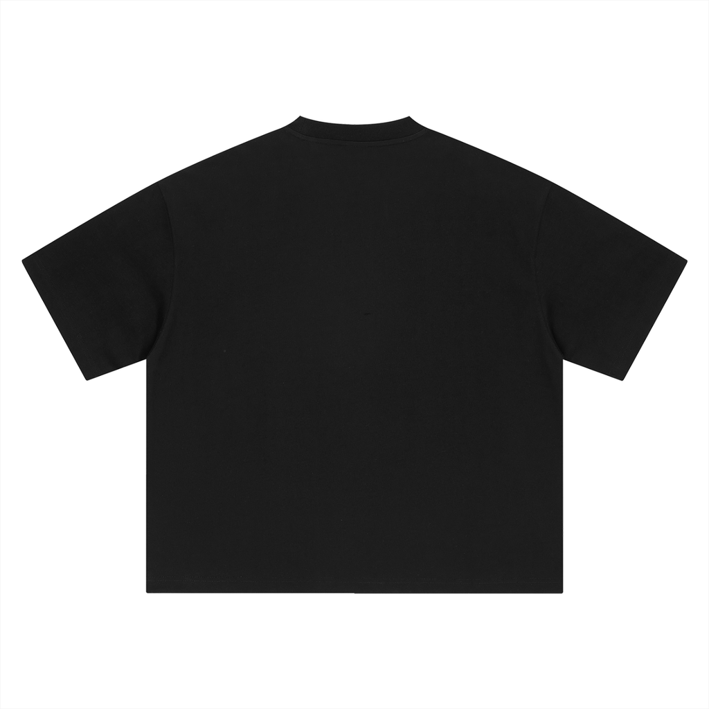 Black Boxy Oversized Clothing Dept T-Shirt