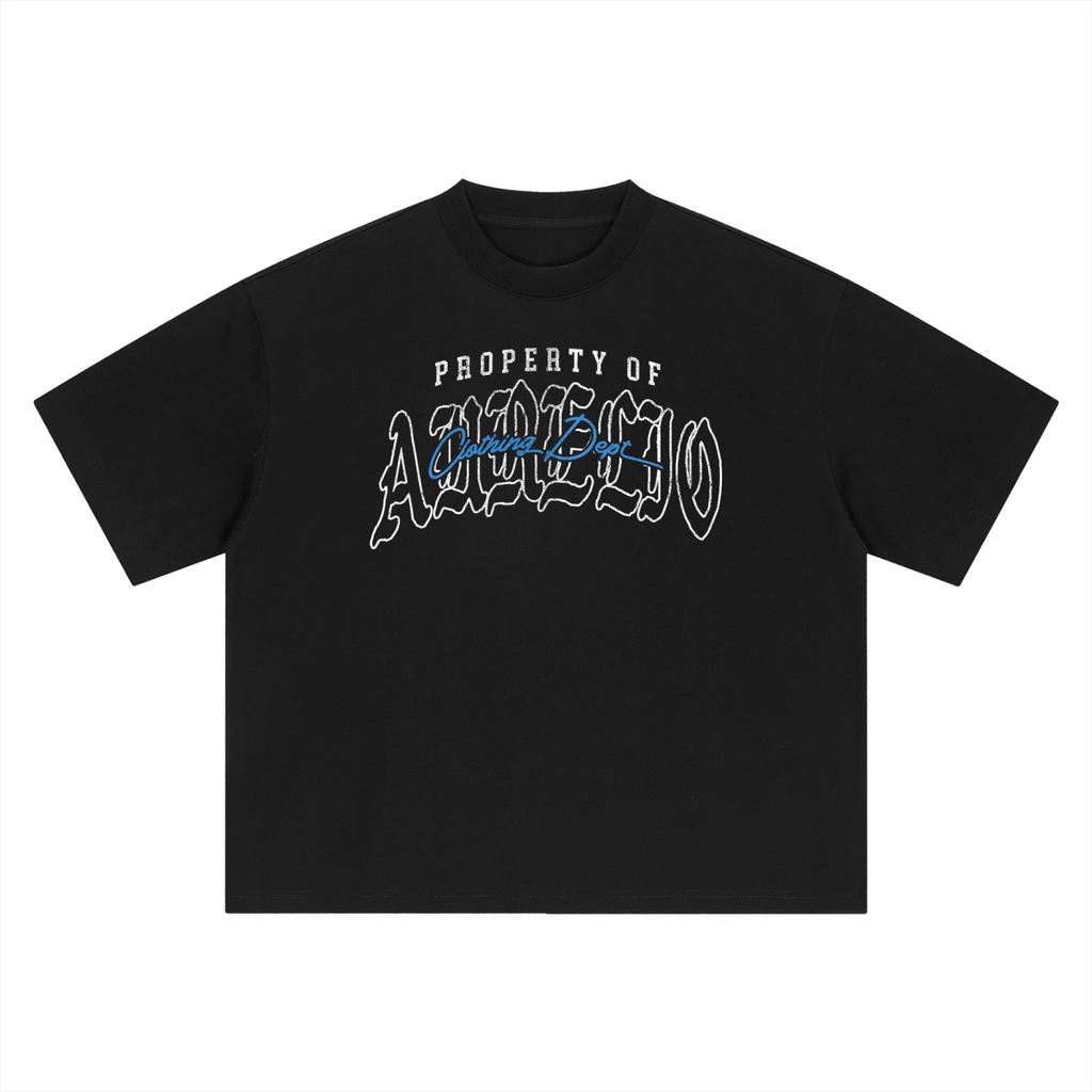 Black Boxy Oversized Clothing Dept T-Shirt