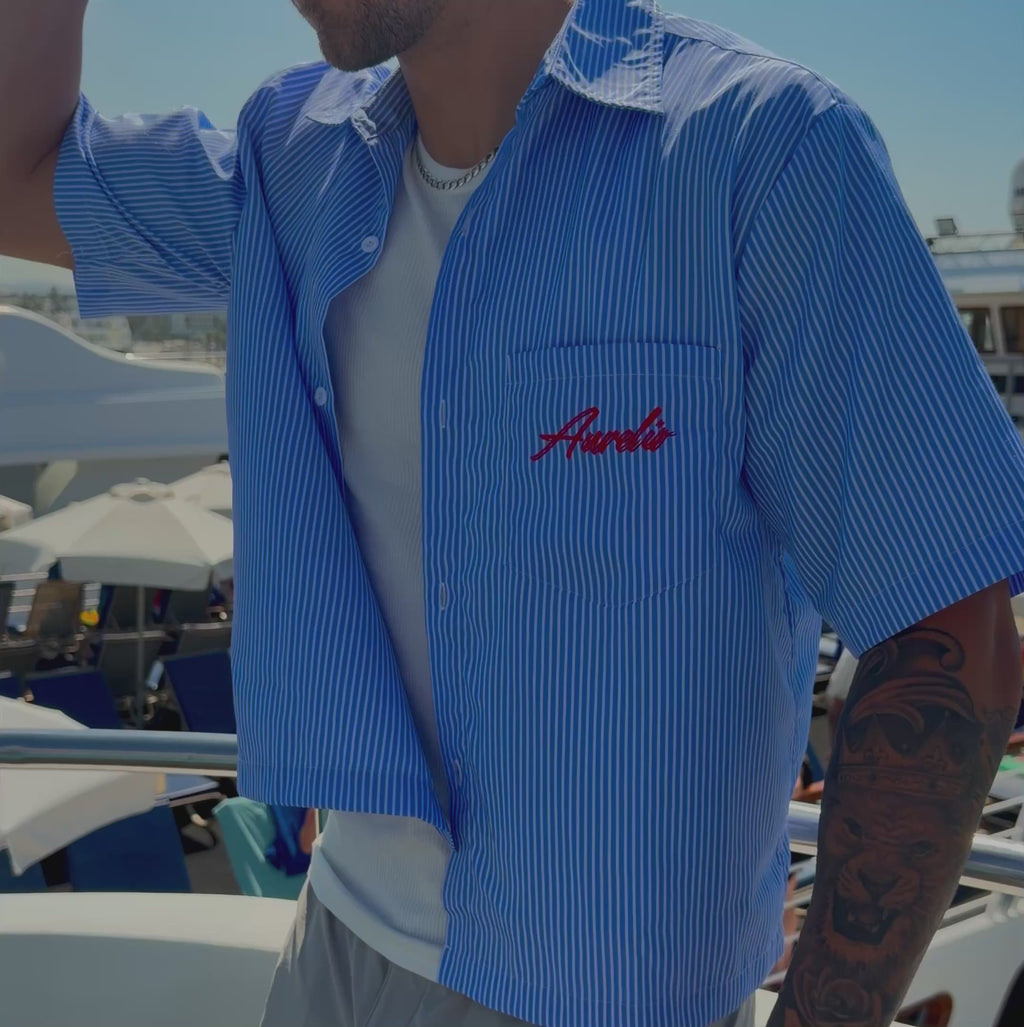 Blue Aurelio Boxy Shirt